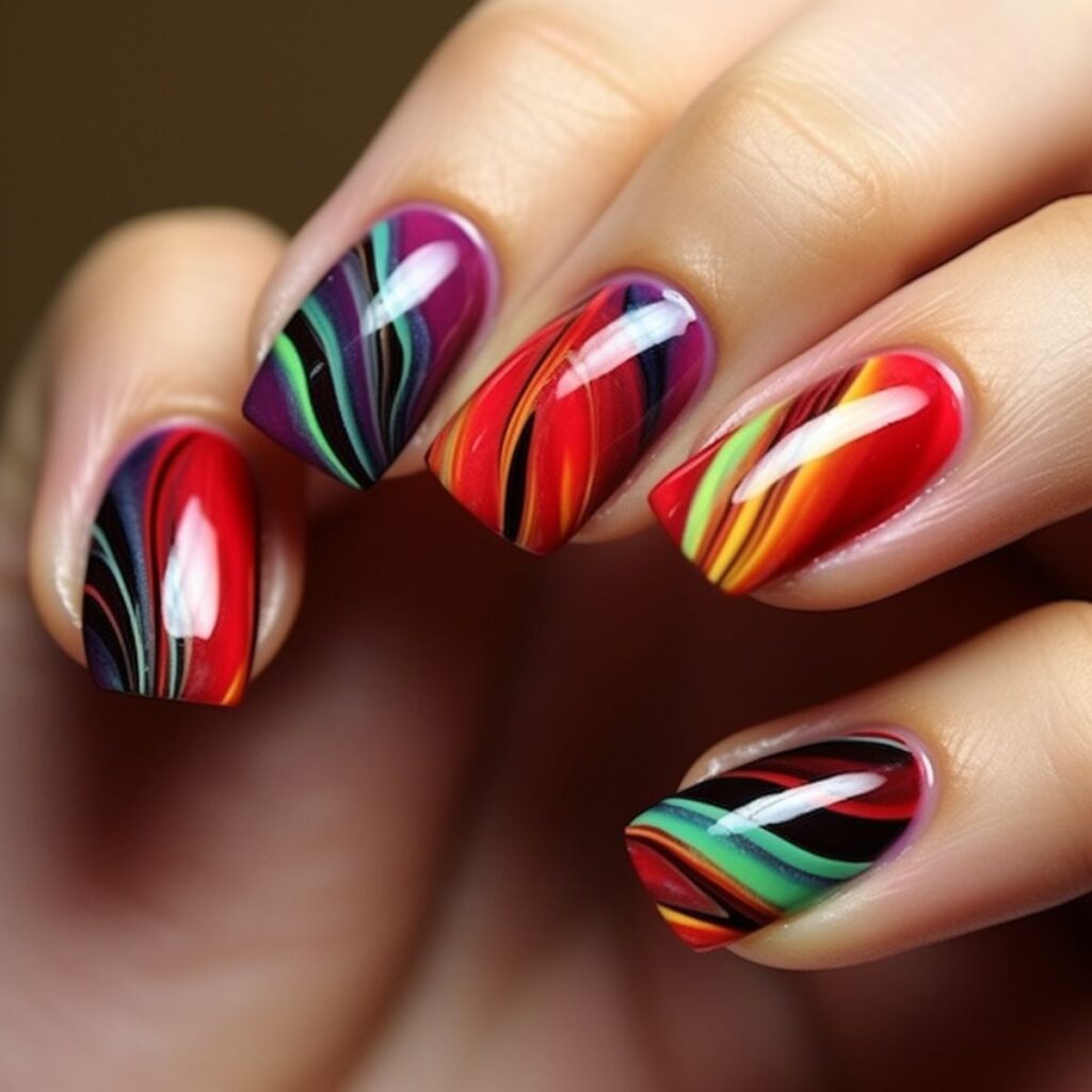 nail designs abstract art