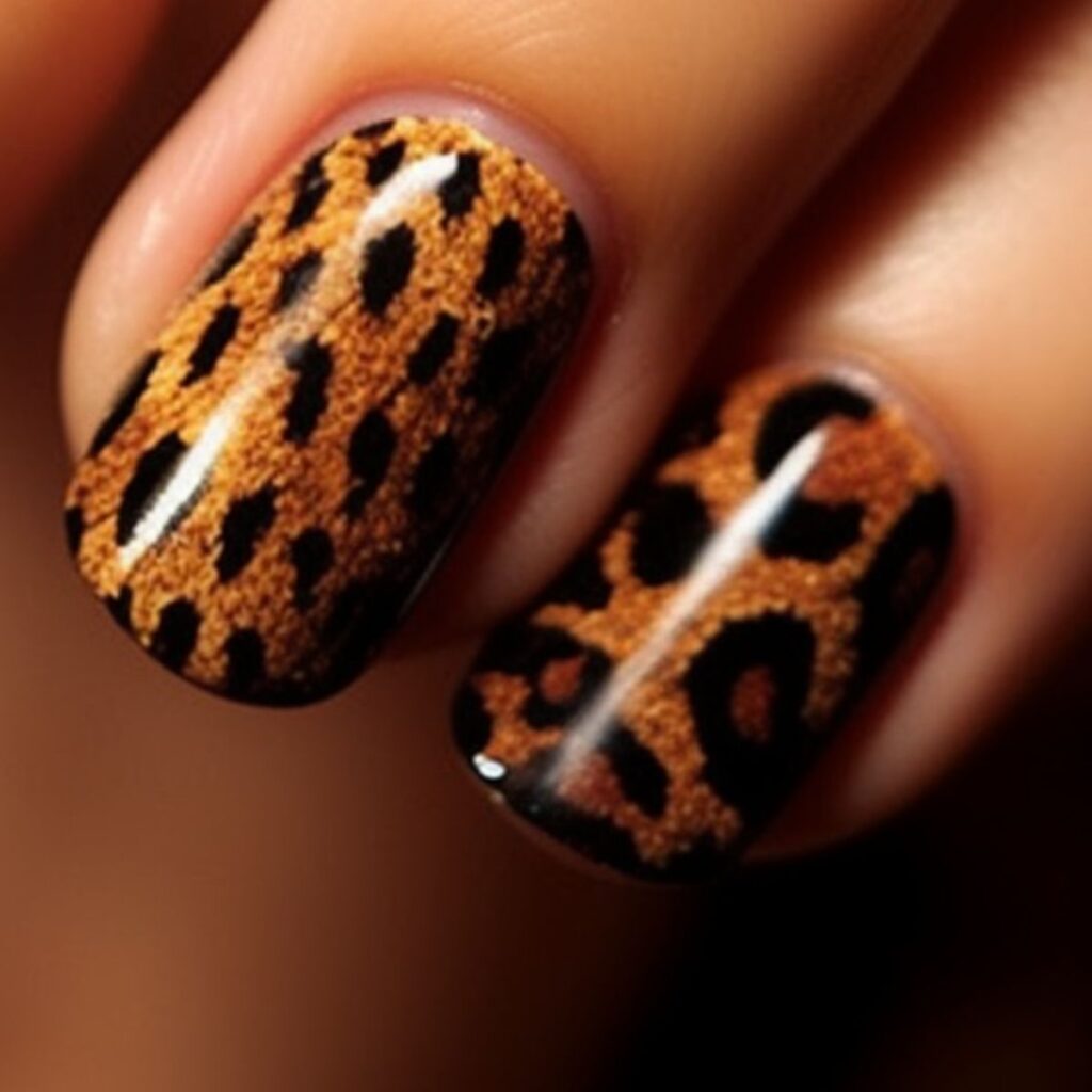 nail designs animal print