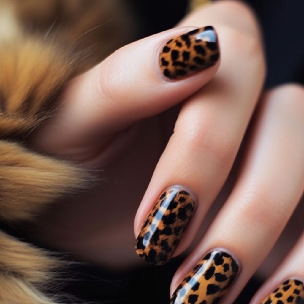 nail designs animal print