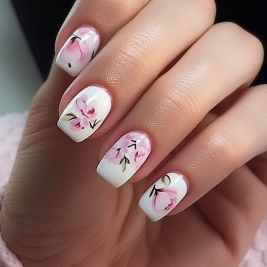 nail designs floral