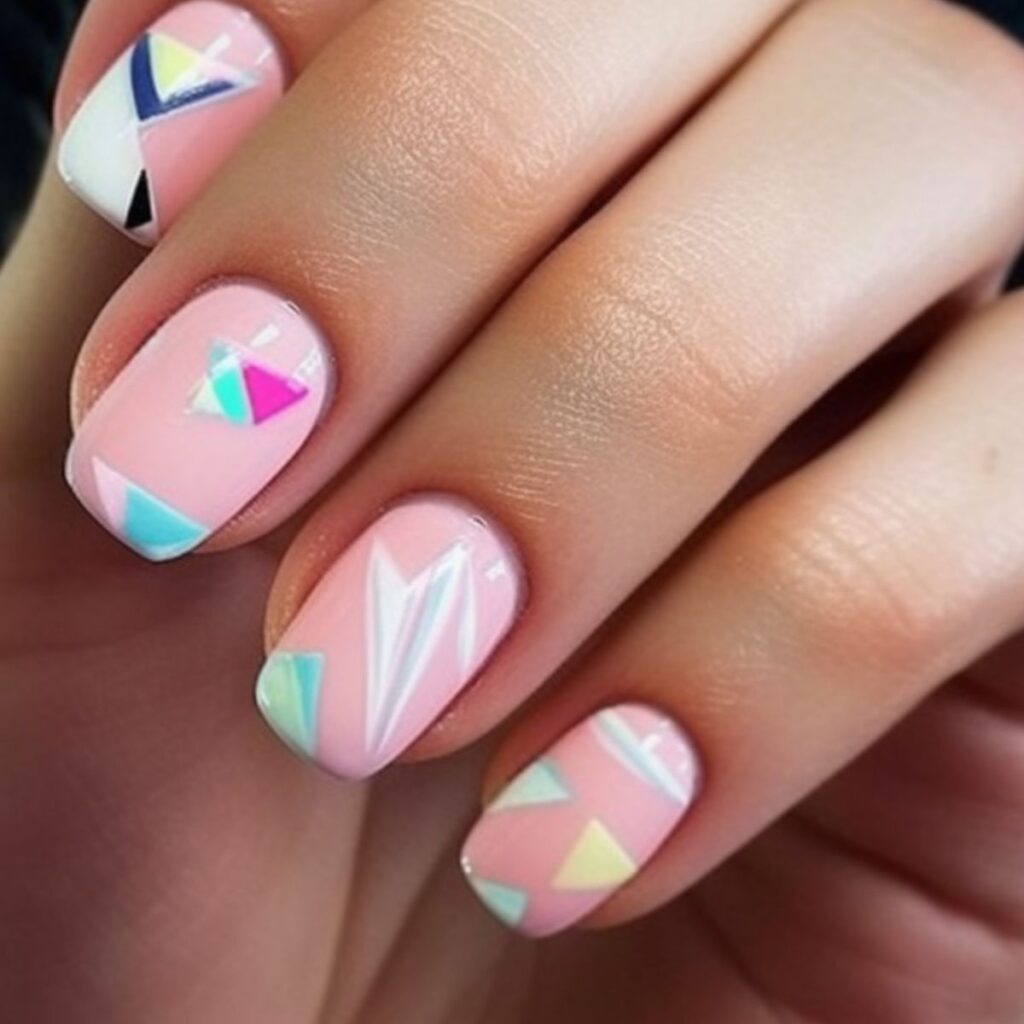 nail designs geometric