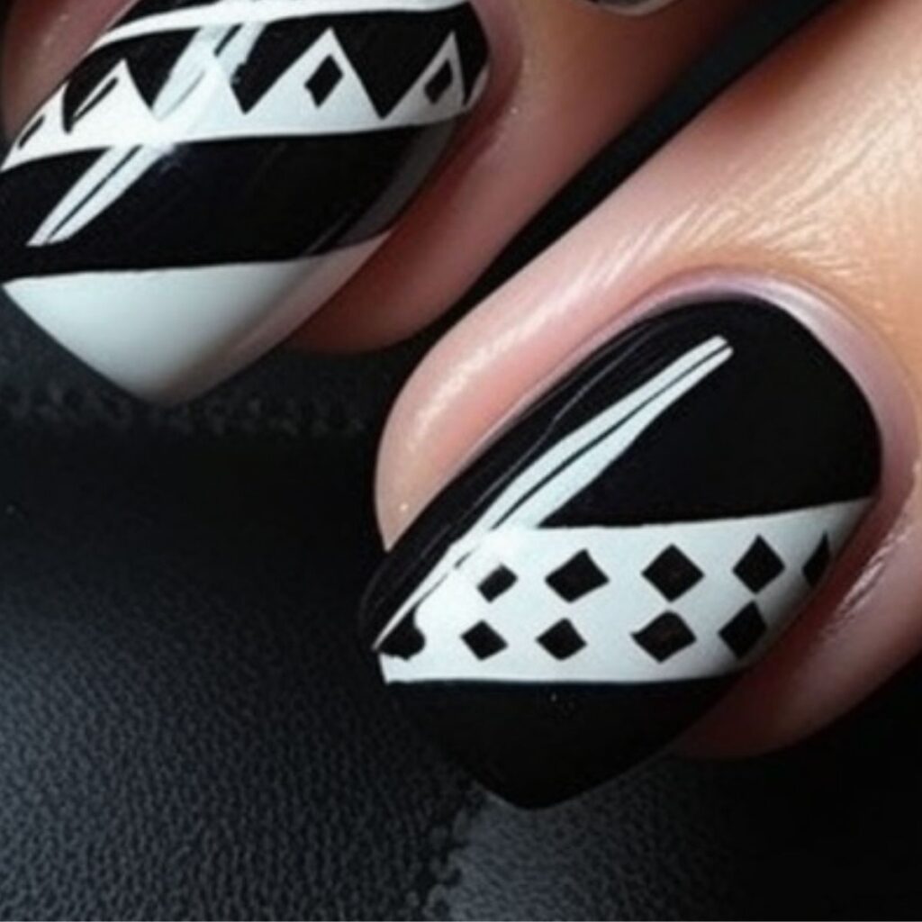 nail designs geometric