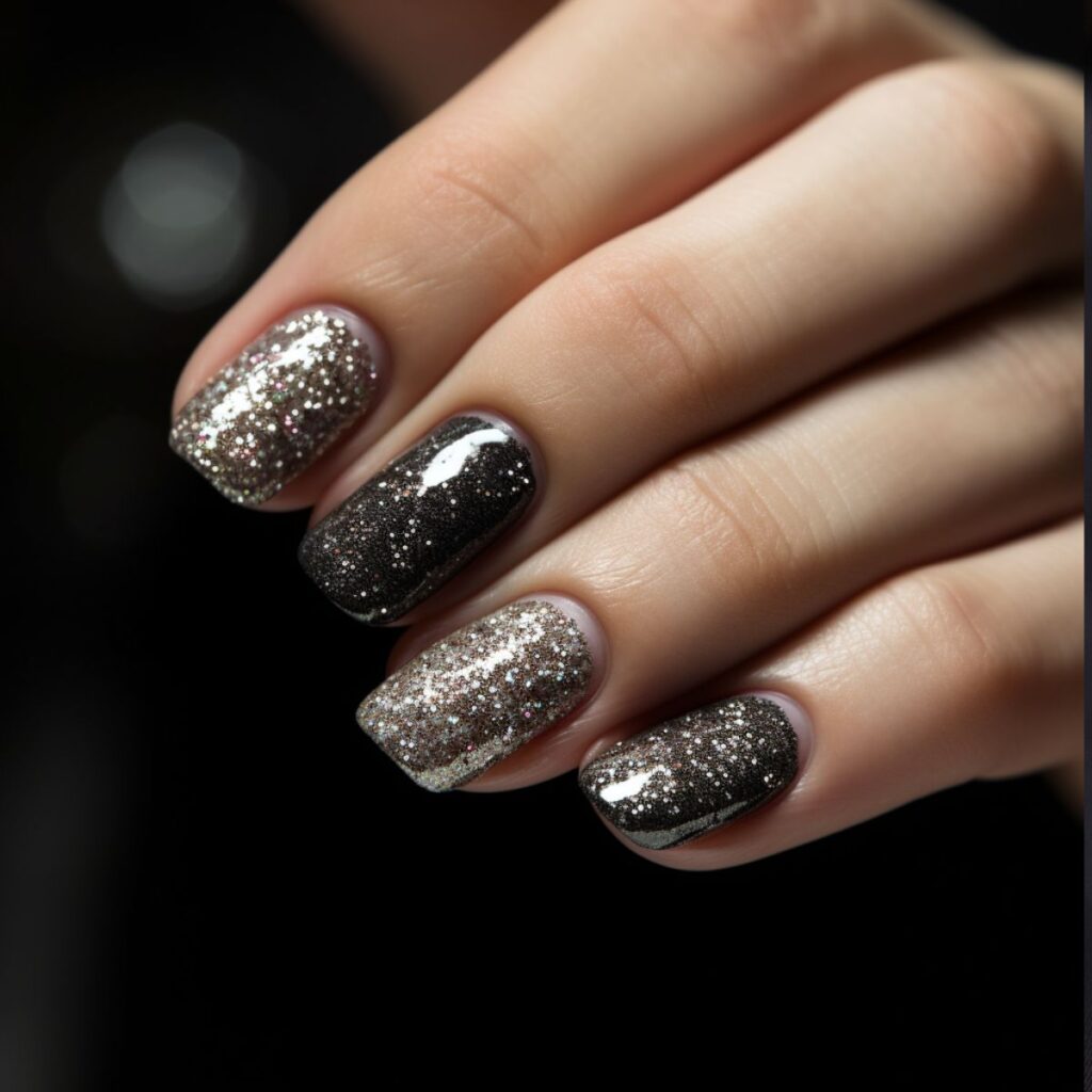 nail designs glitter