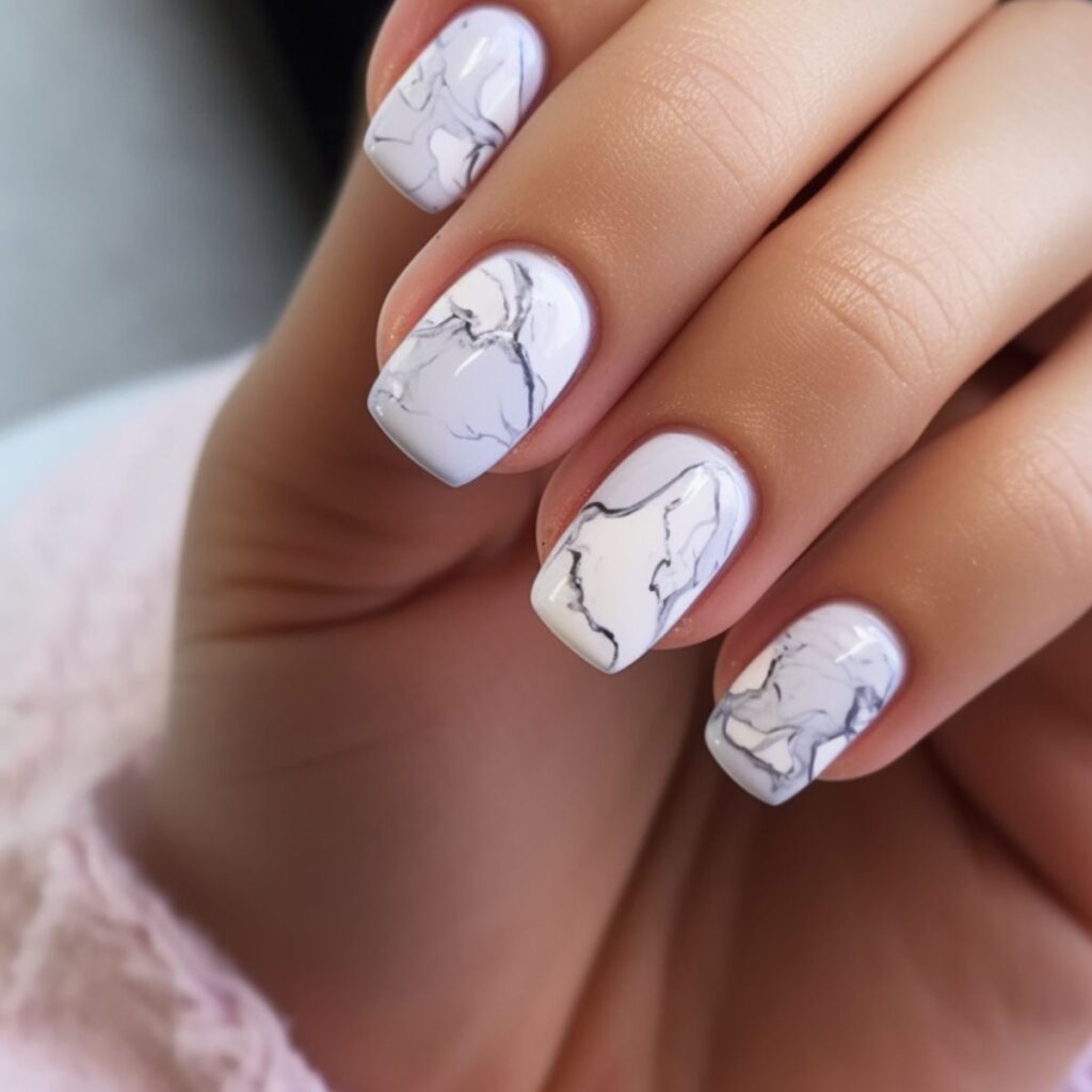 marble nails design