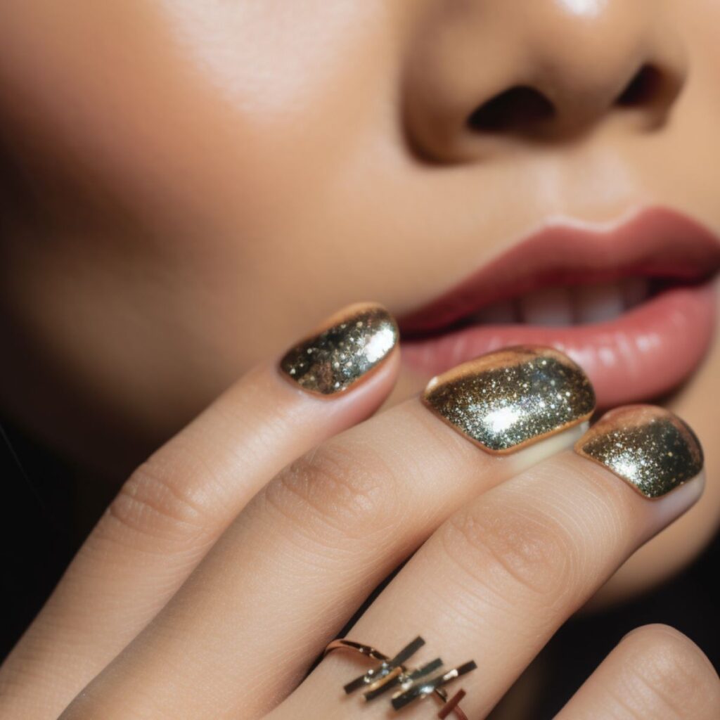 nail-designs-metallic