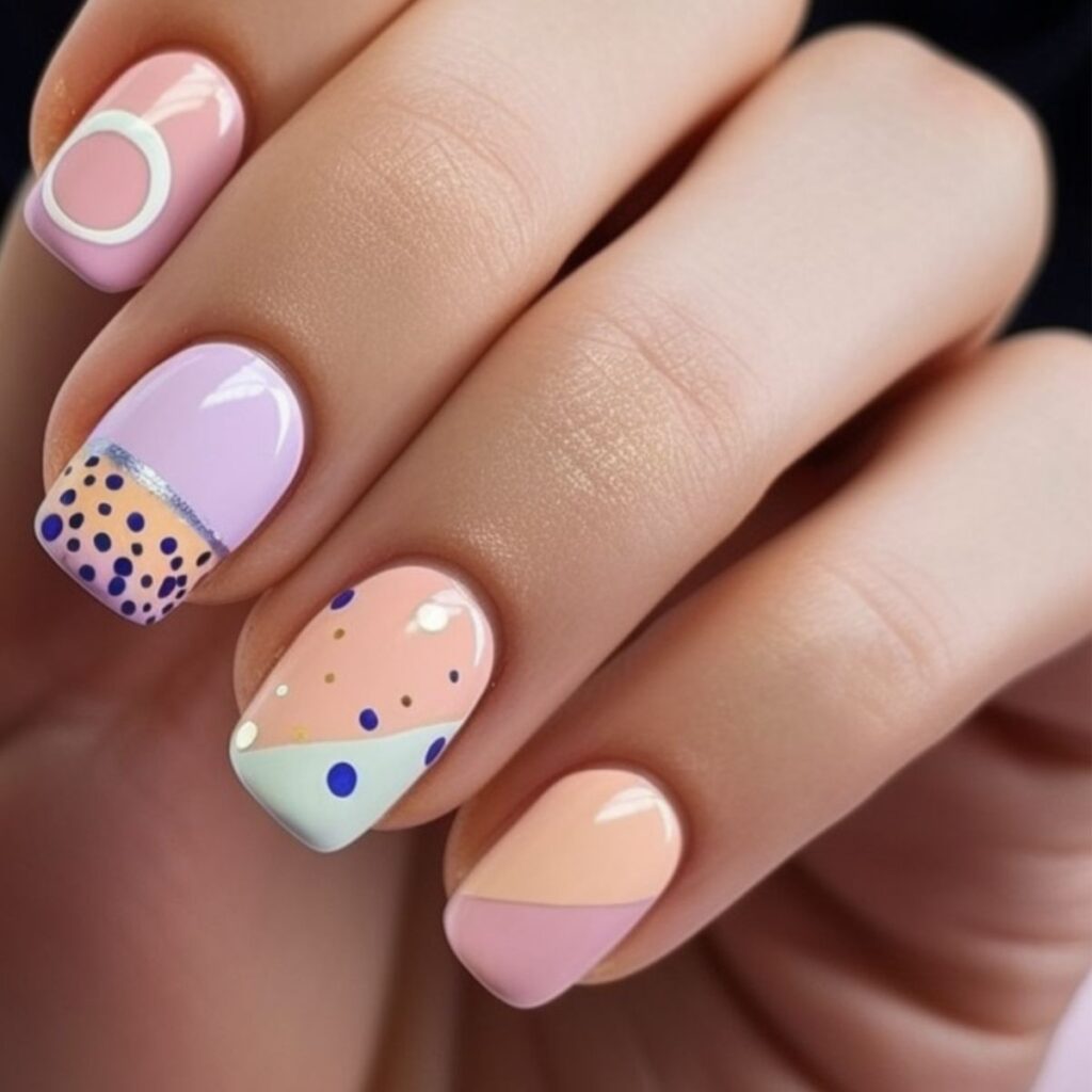 nail designs mismatched