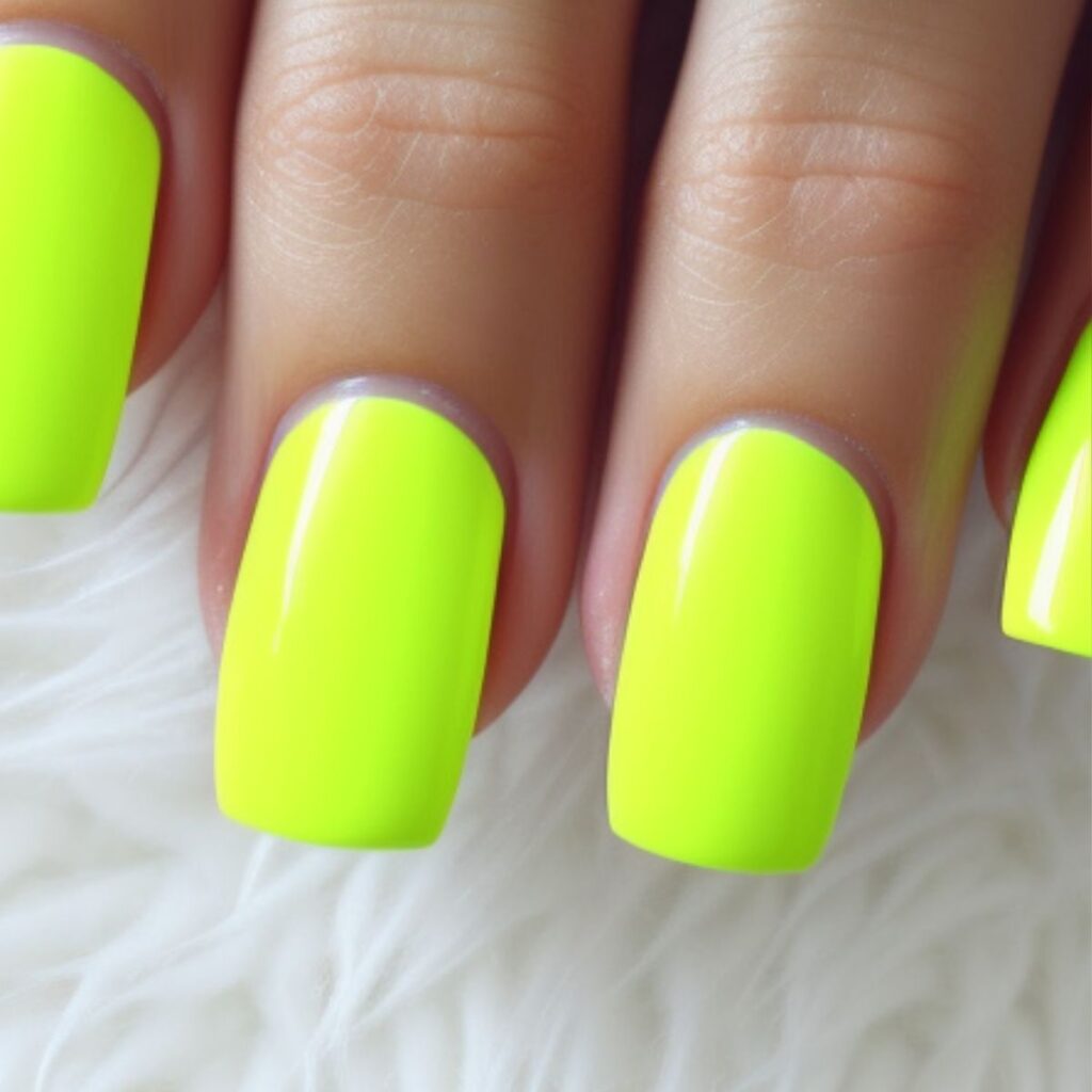 nail designs neon