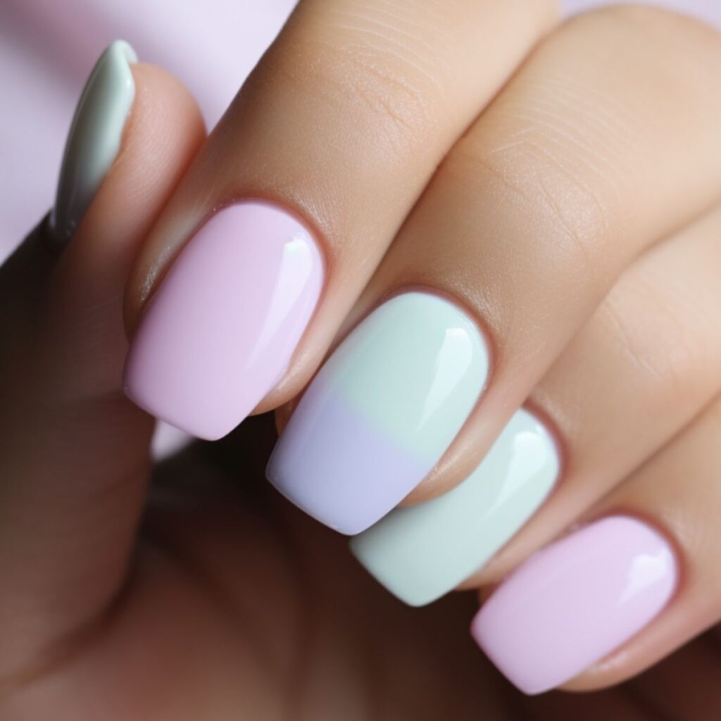 nail designs pastels