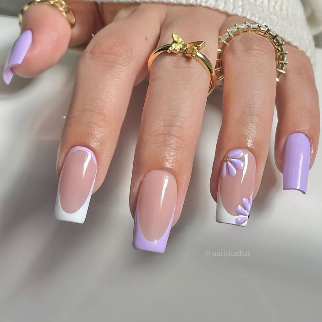 french tip nails