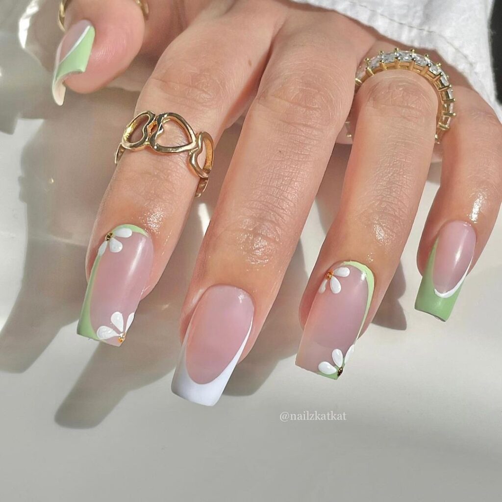 french tip nails