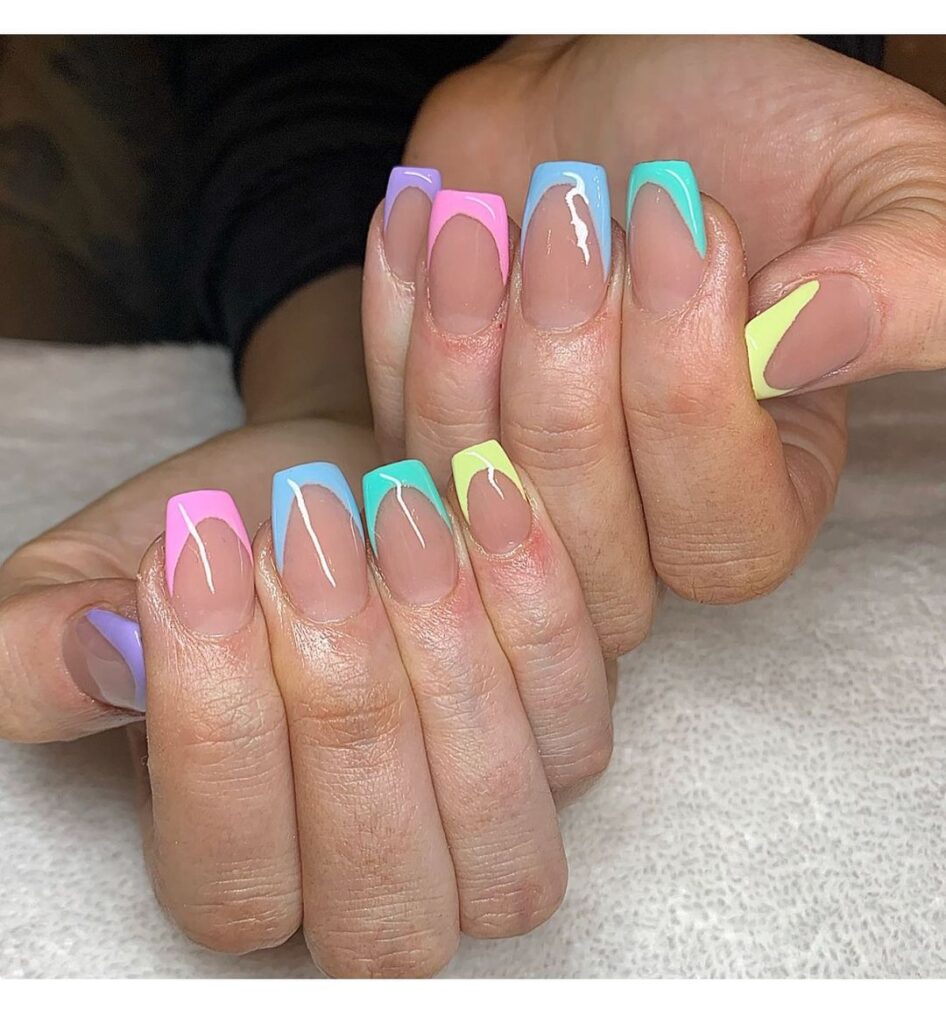 french tip nails