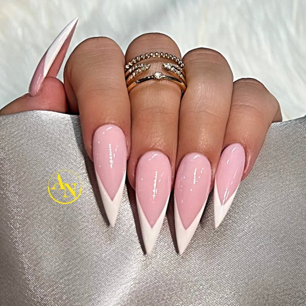 french tip nails