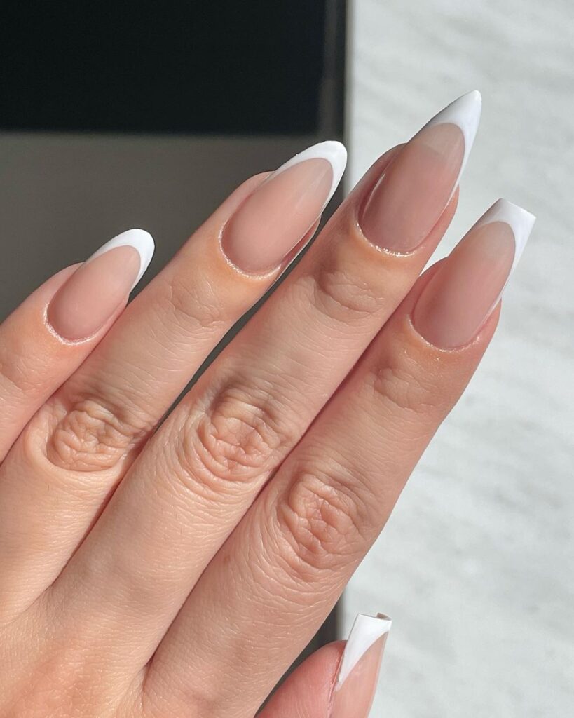 Pink French Tip Nails